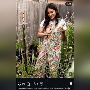 DULUTH TRADING CO. | Garden Heirloom Overalls, Sz Small X 29 Inseam